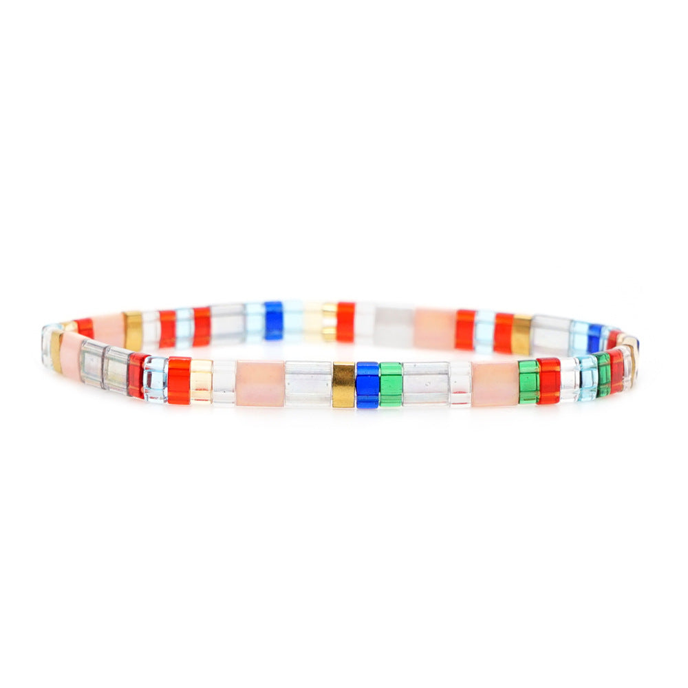 Creative TILA beads woven handmade jewelry fashion Bohemian beach summer bracelet.