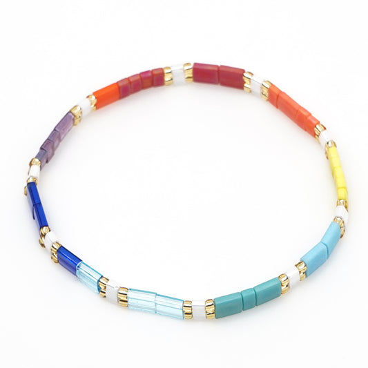 2023 spring/summer fashion bohemian retro seaside beach women's summer bracelet TILA beads jewelry