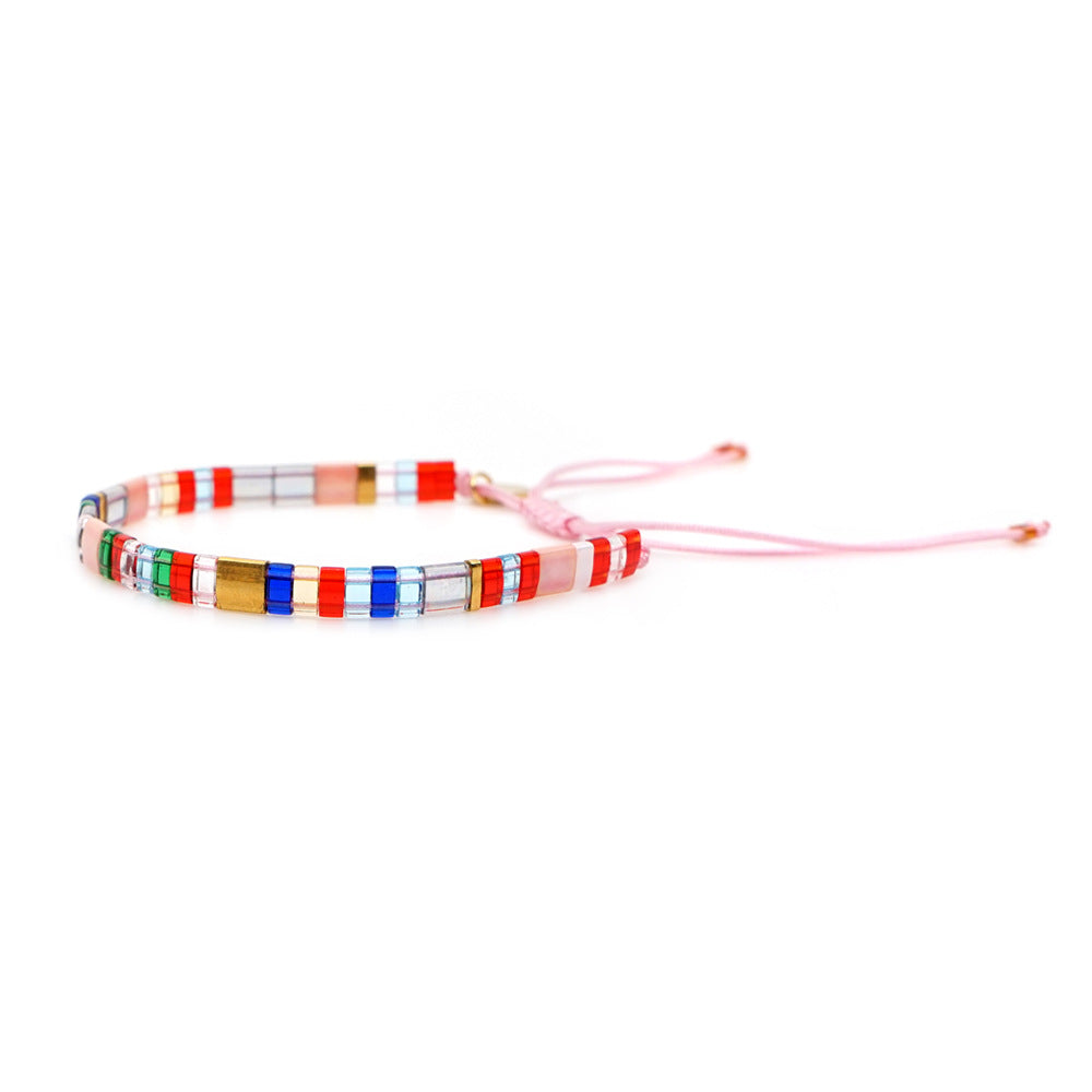 Creative TILA beads woven handmade jewelry fashion Bohemian beach summer bracelet.