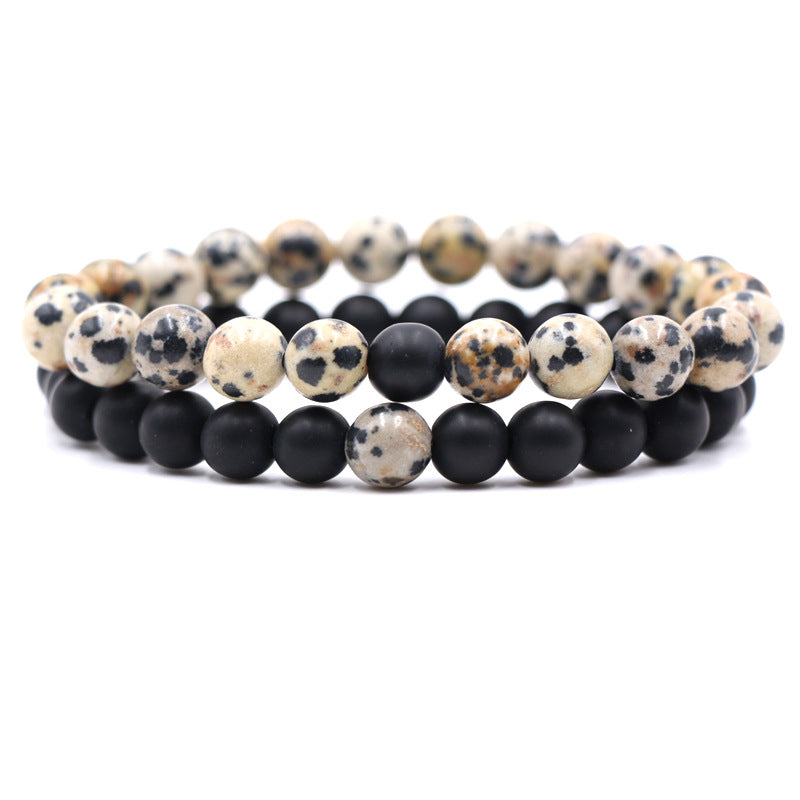 Popular styles frosted stone, tiger's eye stretch wire bracelet, natural stone set bracelet