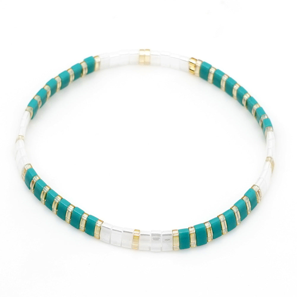 Fashion Bohemian retro mixed color Joker summer women's bracelet TILA beads jewelry.