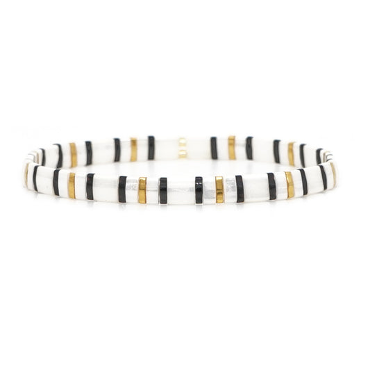 Cojoy bohemian ethnic style TILA mixed popular black and white color women's bracelet