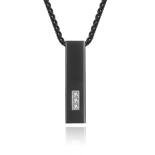 Cross-border supply of stainless -steel necklaces titanium steel perfume bottle pendant jewelry