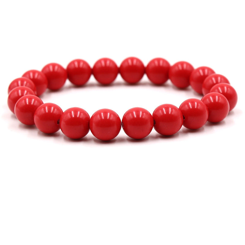 Red cinnabar nature Buddha beads man and woman bracelet