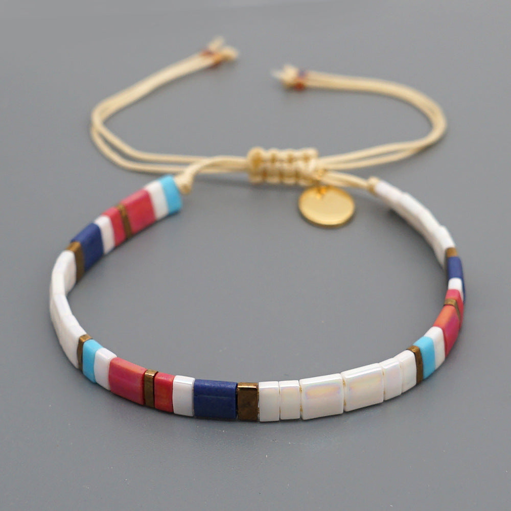 Bohemian celebrity fashion popular beach summer TILA beaded jewelry women's bracelet