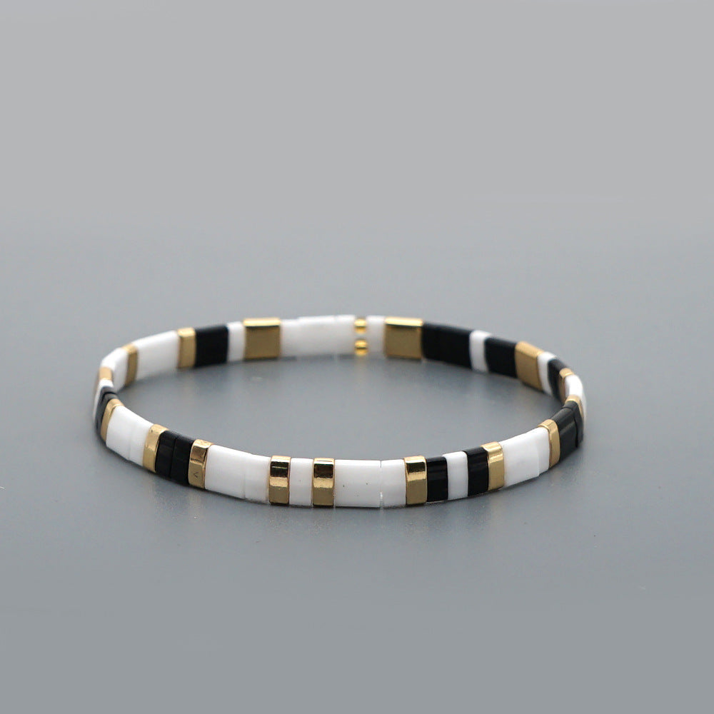 Bohemian style fashion trend, original design, rainbow style beach wholesale beaded bracelet, women's bracelet