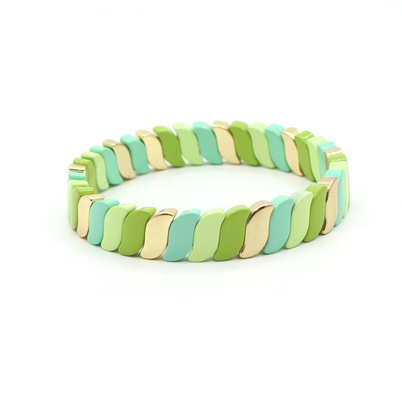 New hot selling irregular enamel bohemian style color bracelet