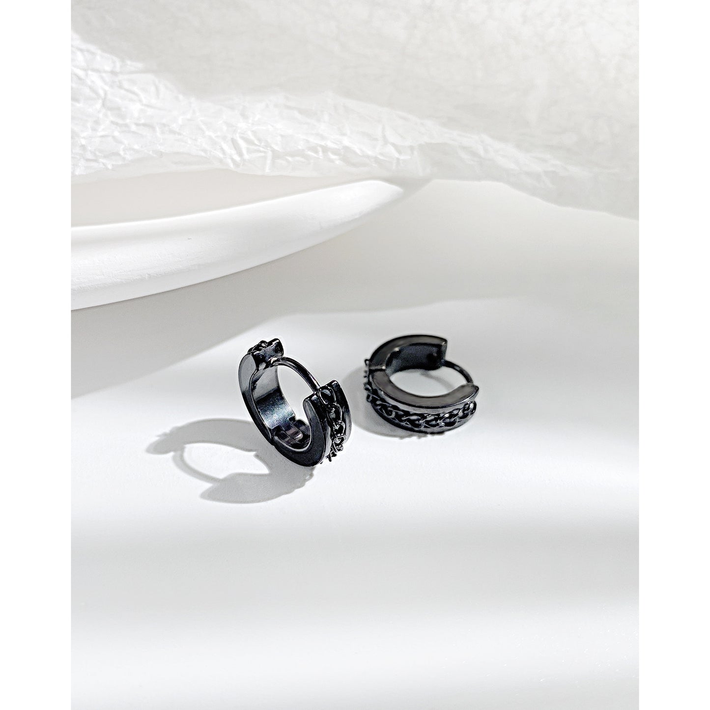 Hot sale vintage chain stainless steel earrings for men and women titanium steel earrings