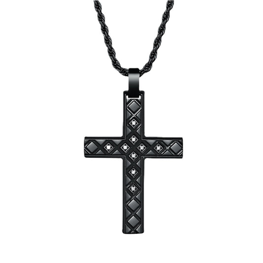 New stainless steel pendant wholesale titanium cross men necklace