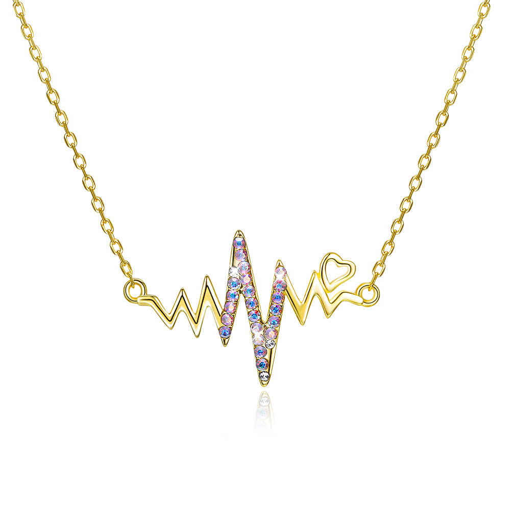 Austrian Crystal Jewelry Diamond S925 sterling silver necklace