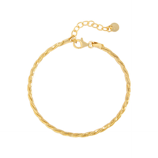 shiny sterling silver strand rope bracelet S925 feminine chain bracelet