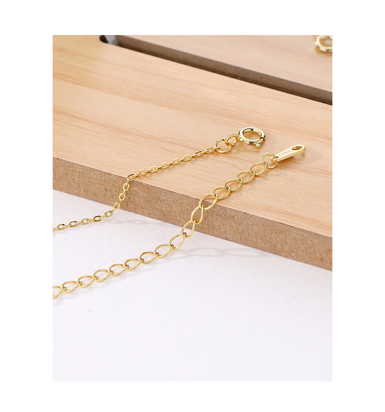 Golden Butterfly Pearl Necklace Women's Choker Collar Chain