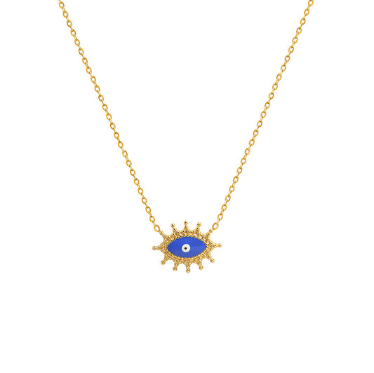 New Creative Design Devil's Eye 18K gold-plated stainless-steel pendant
