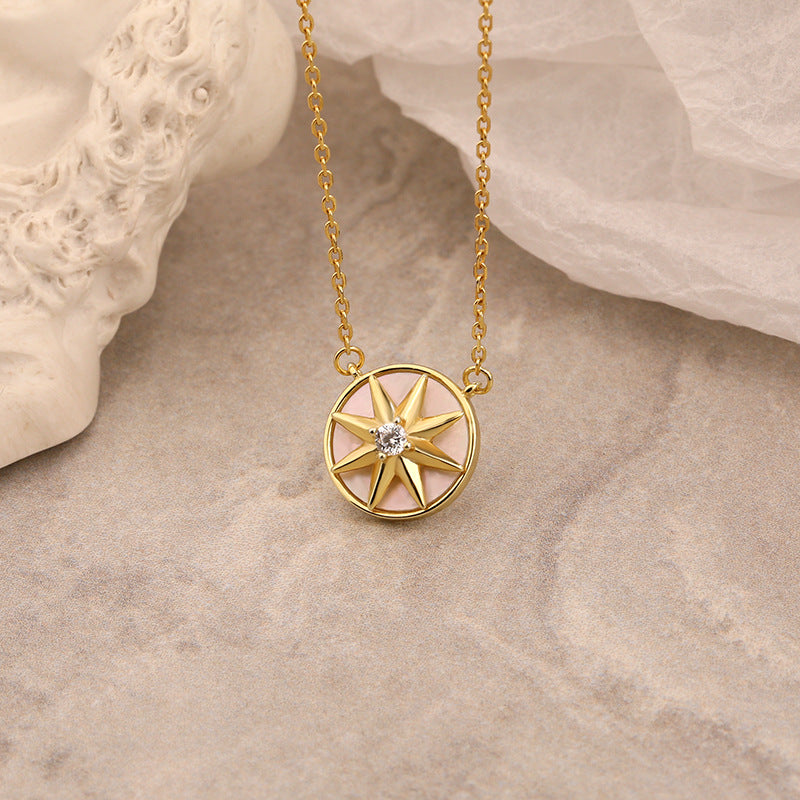 shell compass star pendant high quality best gift