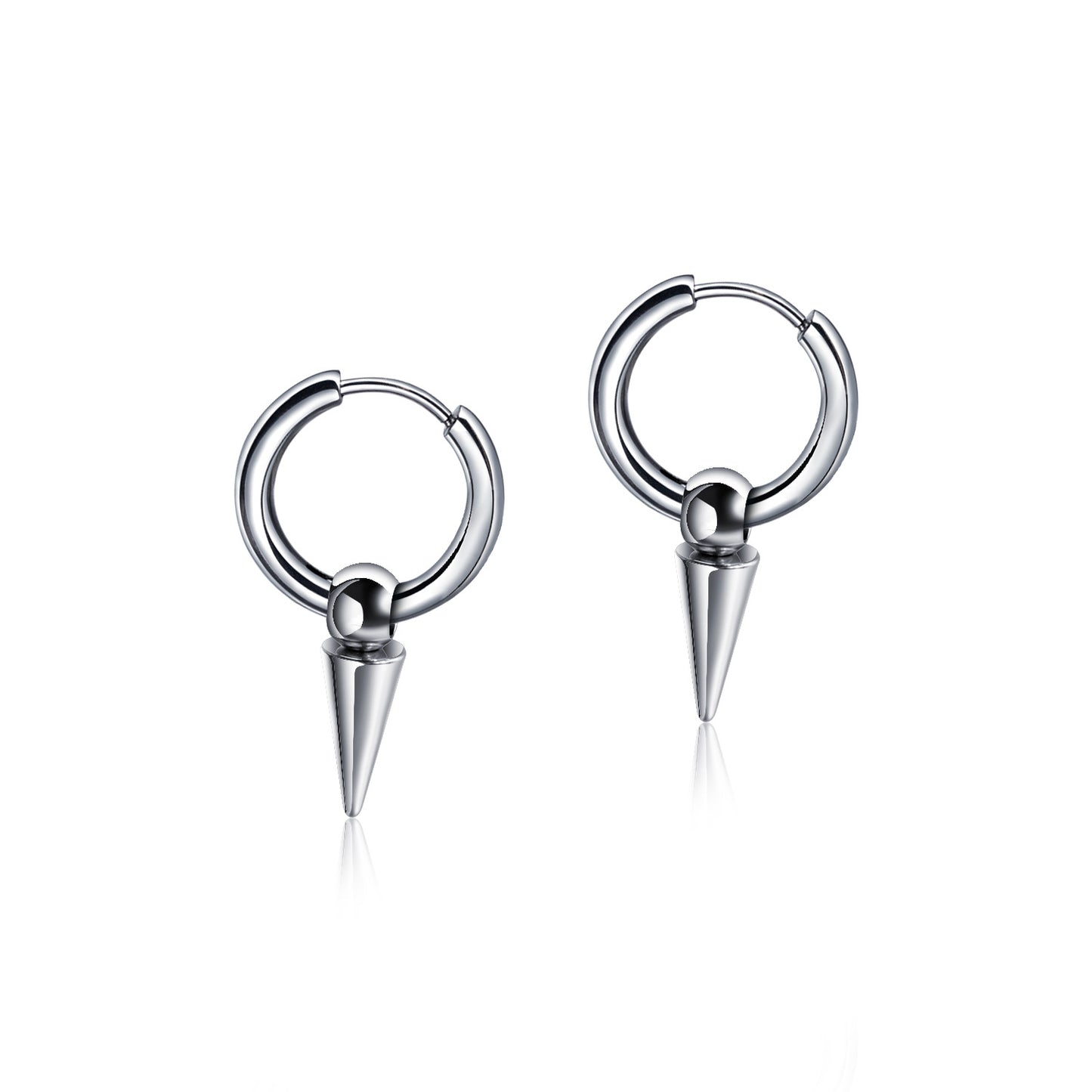 Best-selling men's earrings, rock punk style hoops earrings