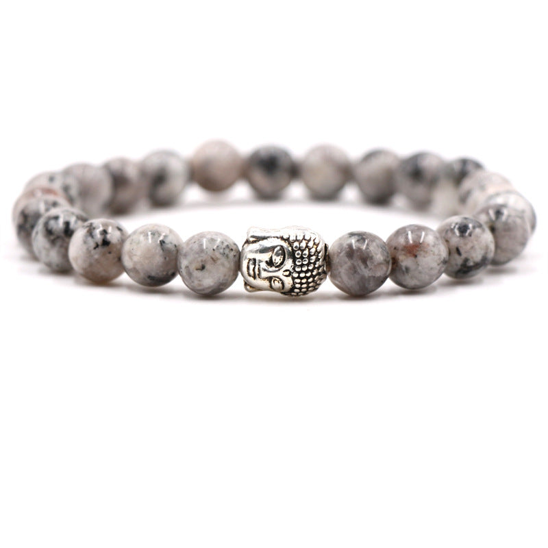 Popular Fashion Natural Stone Buddha Head Bead Bracelet