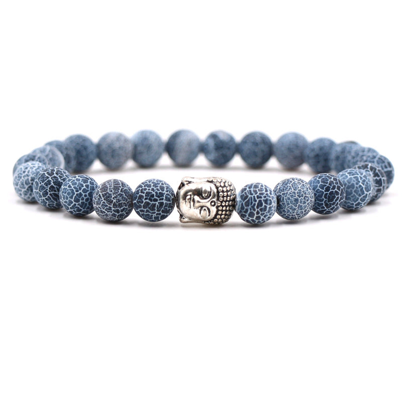 Popular Fashion Natural Stone Buddha Head Bead Bracelet