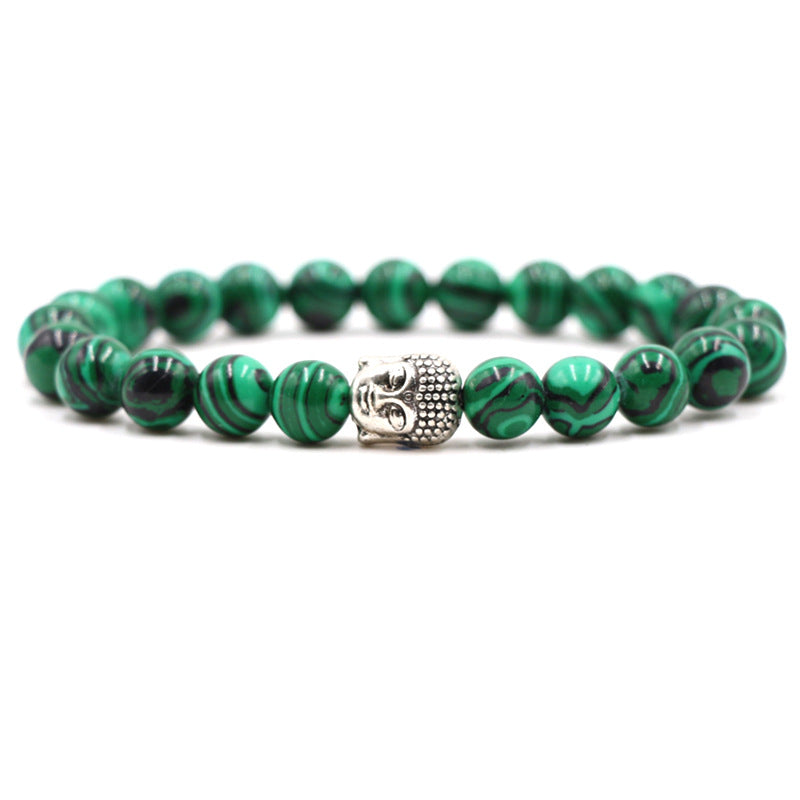 Popular Fashion Natural Stone Buddha Head Bead Bracelet