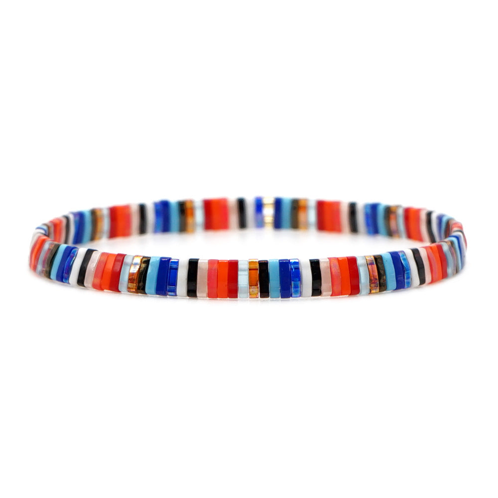 Simple Ethnic Style Cross border Supply TILA Tirami Beads Colorful Bead Hand string Women's Bracelet