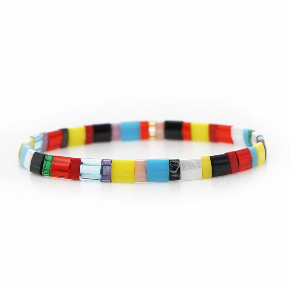 Simple Ethnic Style Cross border Supply TILA Tirami Beads Colorful Bead Hand string Women's Bracelet