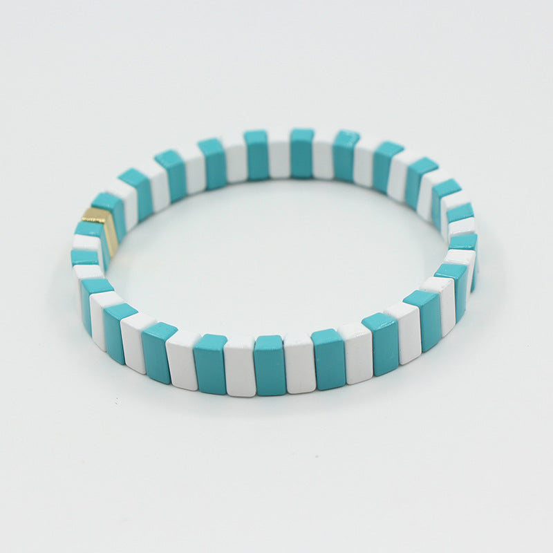 INS fashion popular enamel bracelet bohemian men's and women's bracelets