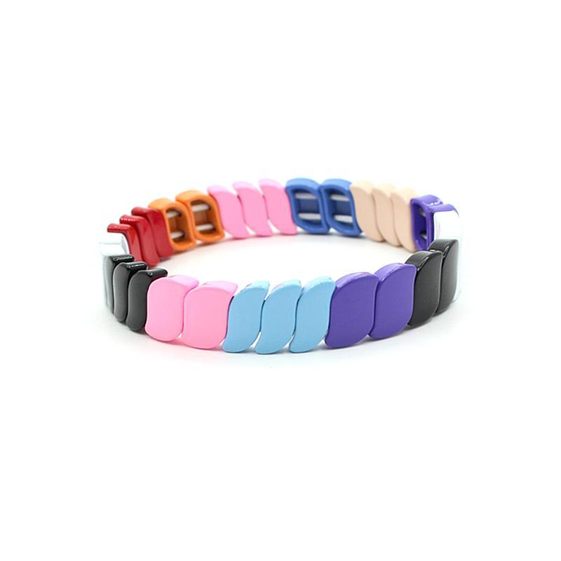 New hot selling irregular enamel bohemian style color bracelet