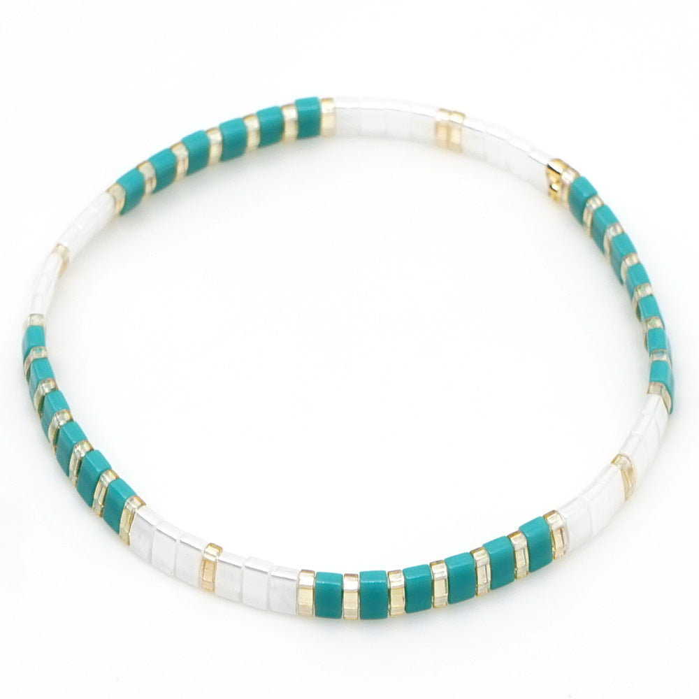 Simple fashion style online celebrity TILA bracelet jewelry hand-woven rainbow bracelet jewelry.