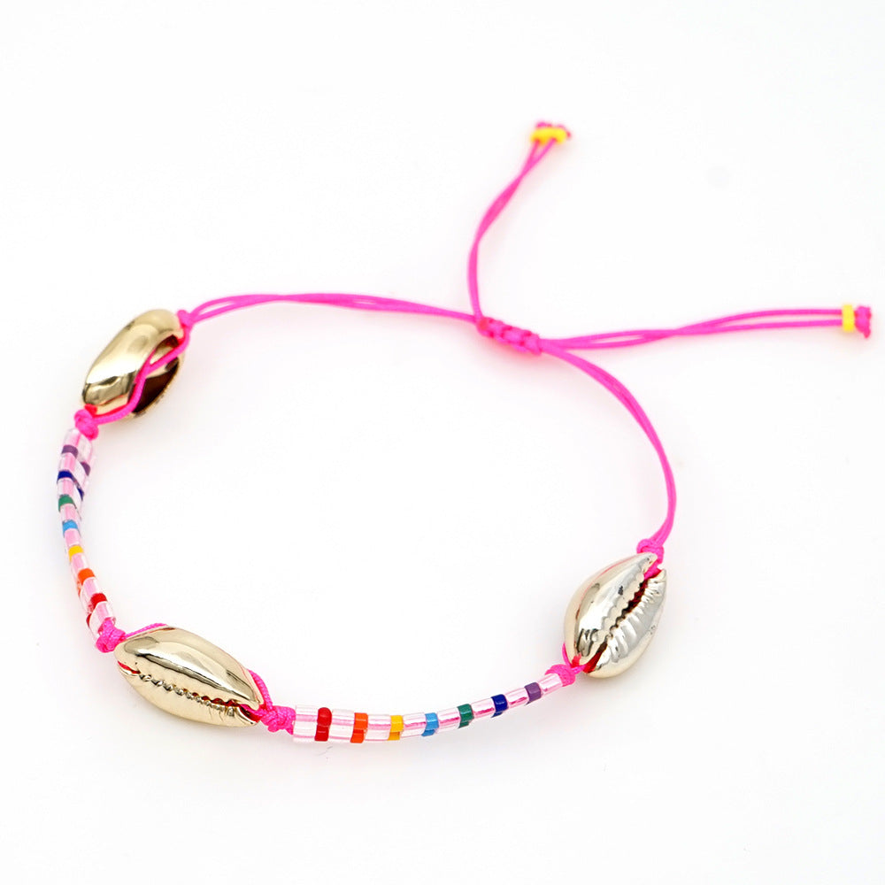 Simple fashion style online celebrity TILA bracelet jewelry hand-woven rainbow bracelet jewelry.