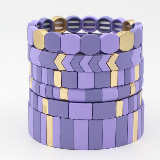 Hot selling purple enamel beads autumn and winter series