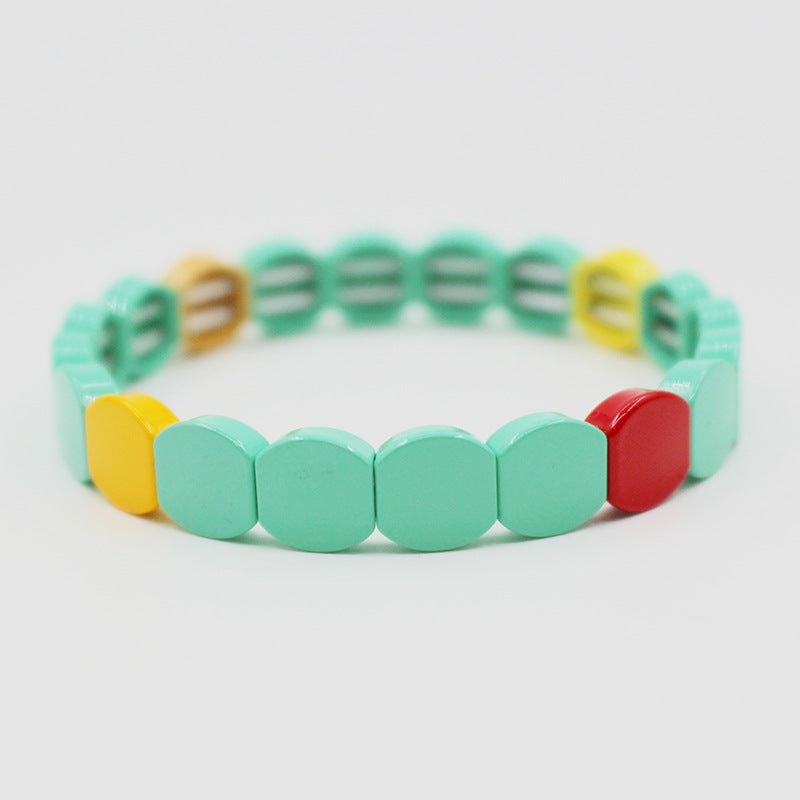 Enamel bracelet hot sale fashion paint cellular bracelets