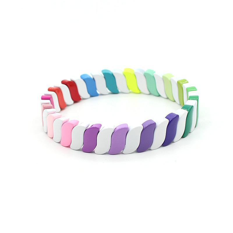 New hot selling irregular enamel bohemian style color bracelet