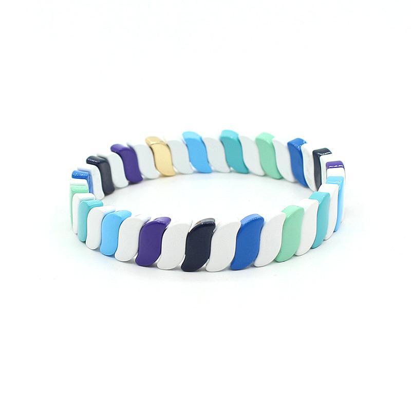 New hot selling irregular enamel bohemian style color bracelet