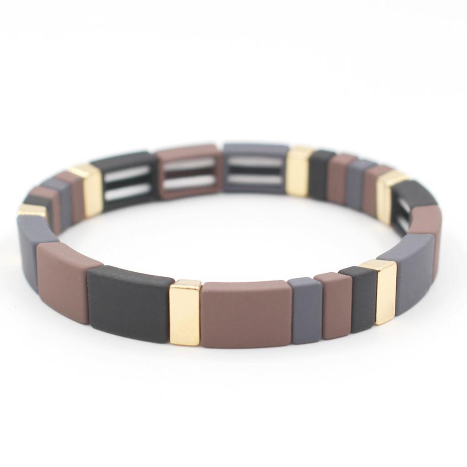 Enamel beads trendy versatile men's and women's bracelet