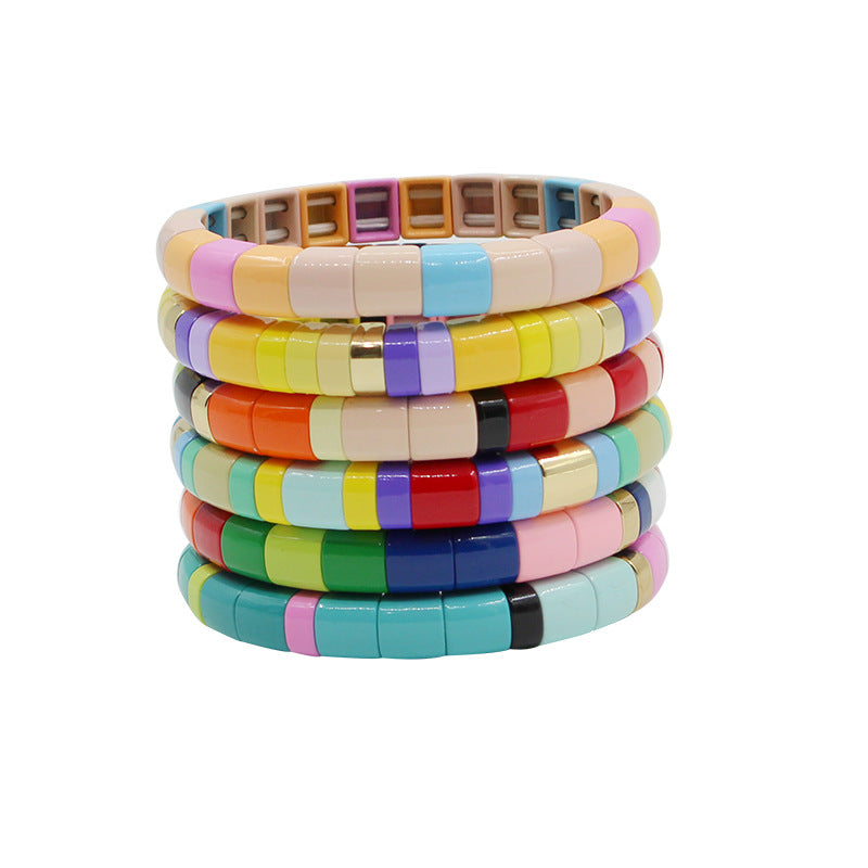 Fashion, internet celebrities, new enamel bracelets, color protection hand accessories, women's quick sellers