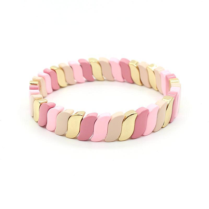 New hot selling irregular enamel bohemian style color bracelet