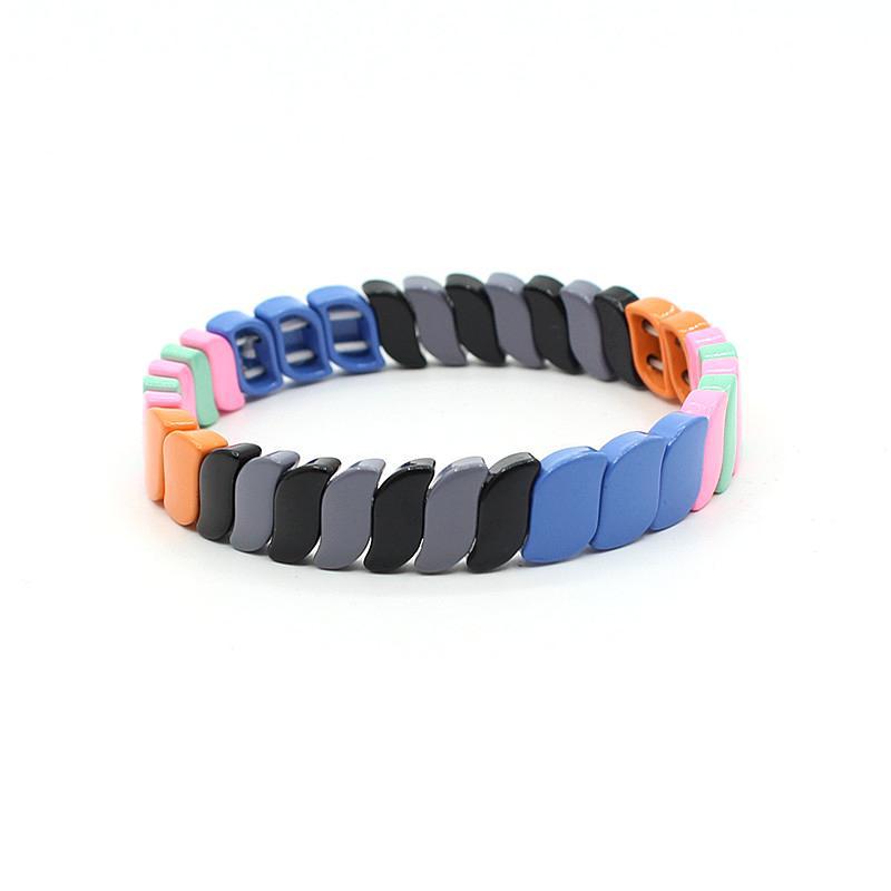 New hot selling irregular enamel bohemian style color bracelet