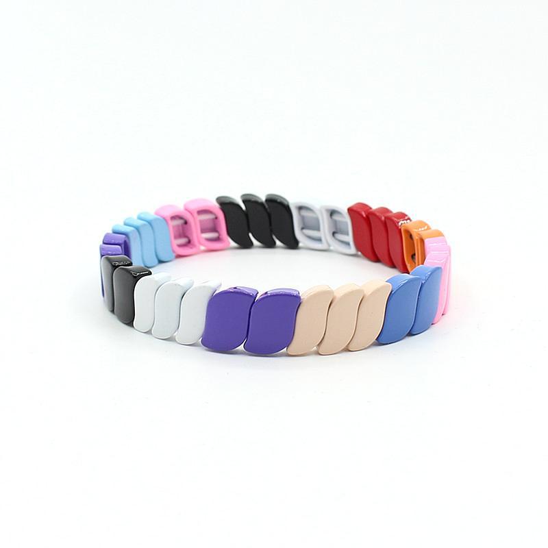 New hot selling irregular enamel bohemian style color bracelet