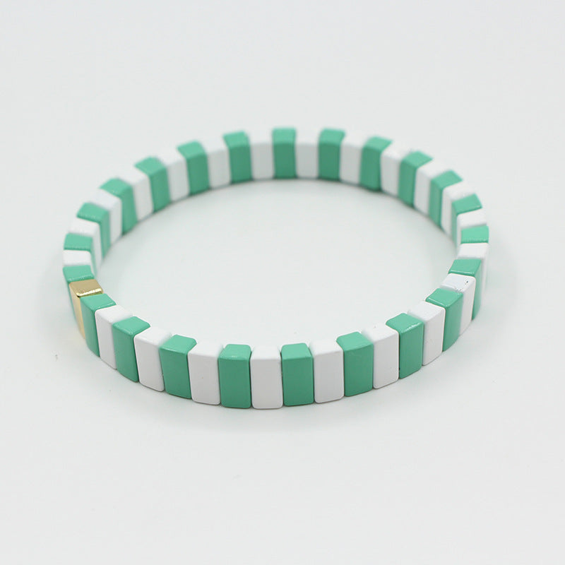 INS fashion popular enamel bracelet bohemian men's and women's bracelets