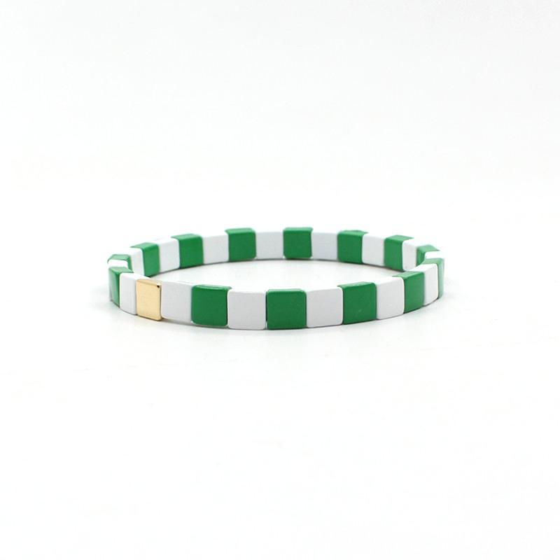 Popular enamel paint Bohemian women's elastic bracelet.