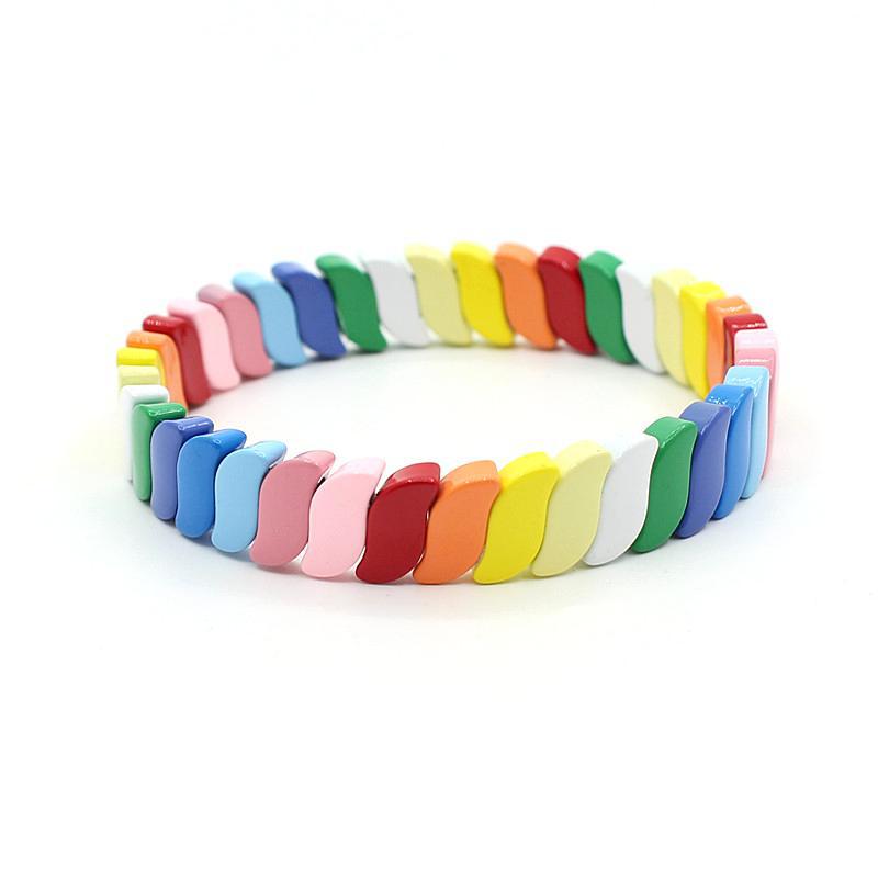 New hot selling irregular enamel bohemian style color bracelet