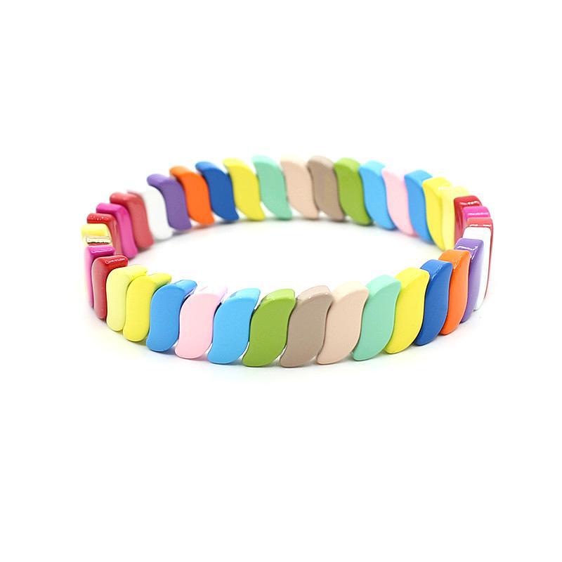 New hot selling irregular enamel bohemian style color bracelet