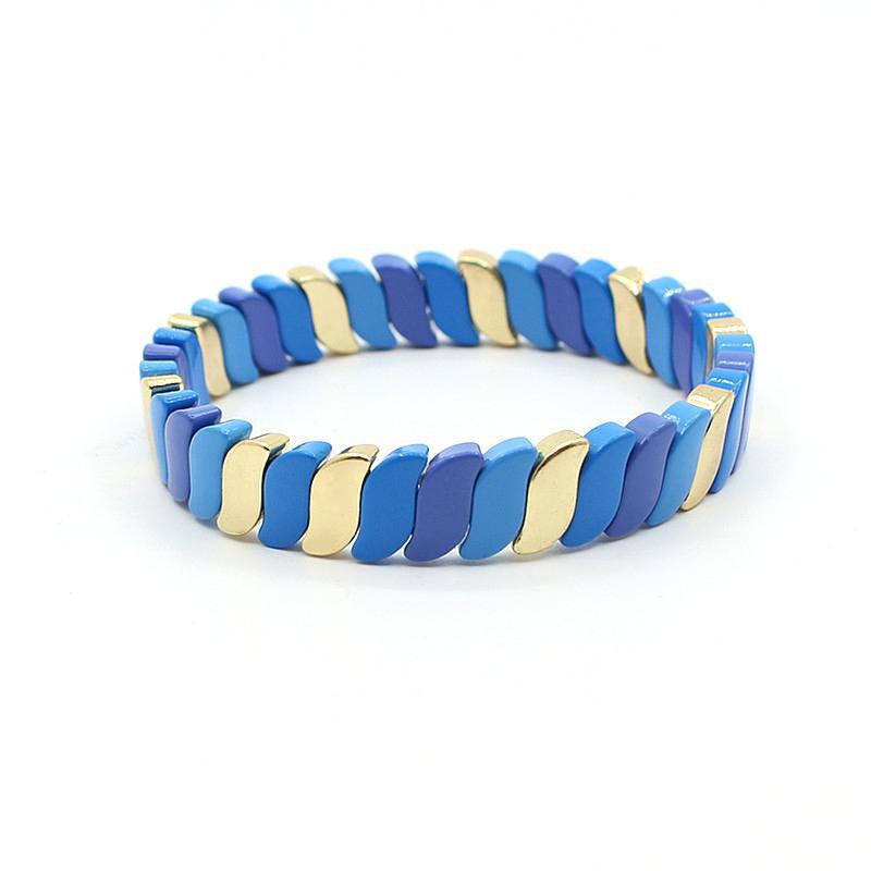 New hot selling irregular enamel bohemian style color bracelet