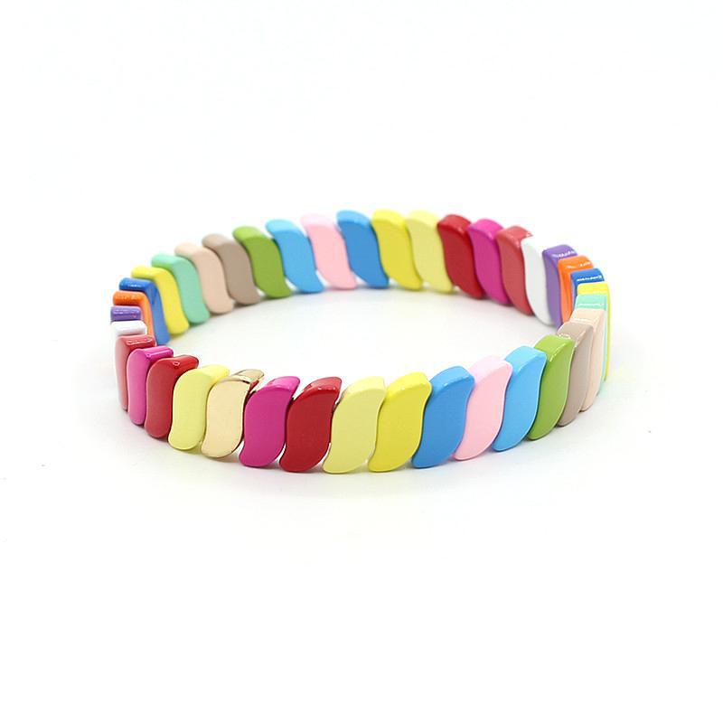 New hot selling irregular enamel bohemian style color bracelet