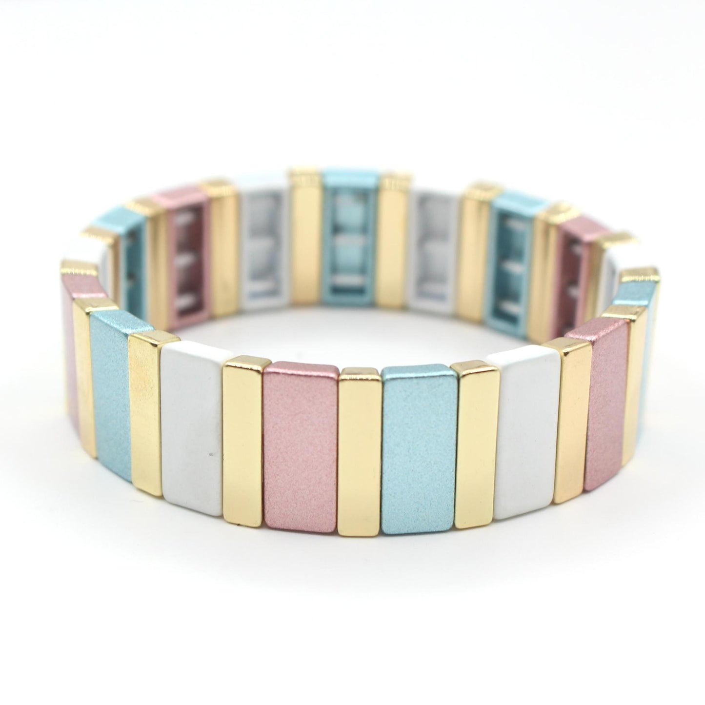 Cojoy bestselling rectangular enamel big beaded bracelets jewelry