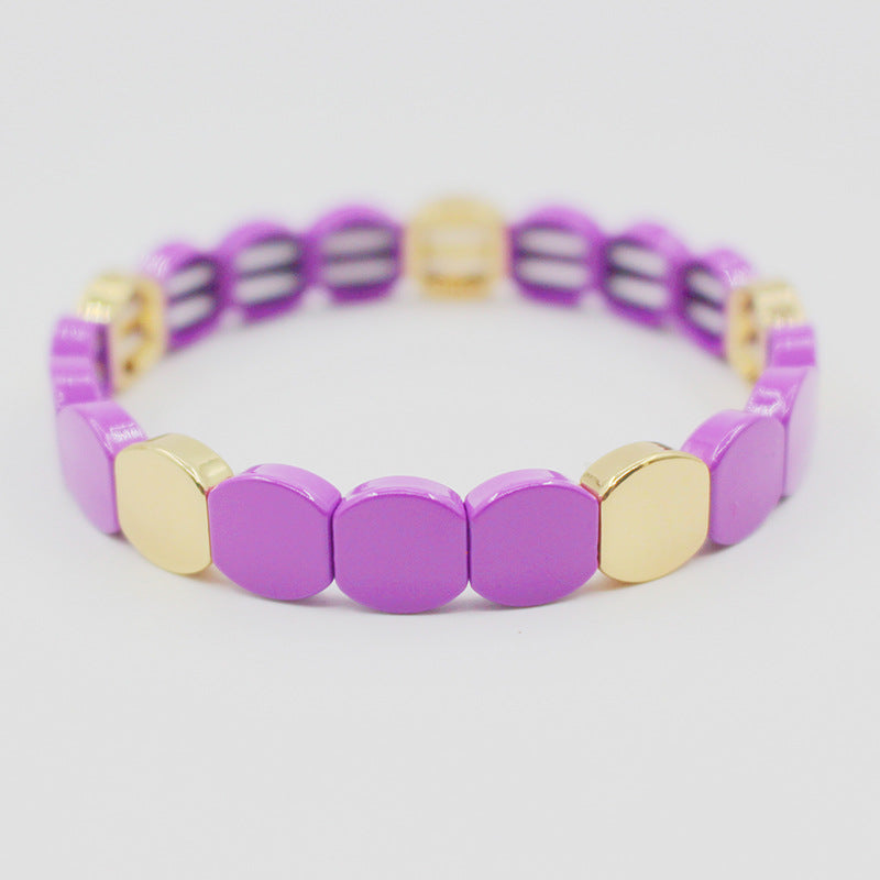 Enamel bracelet hot sale fashion paint cellular bracelets