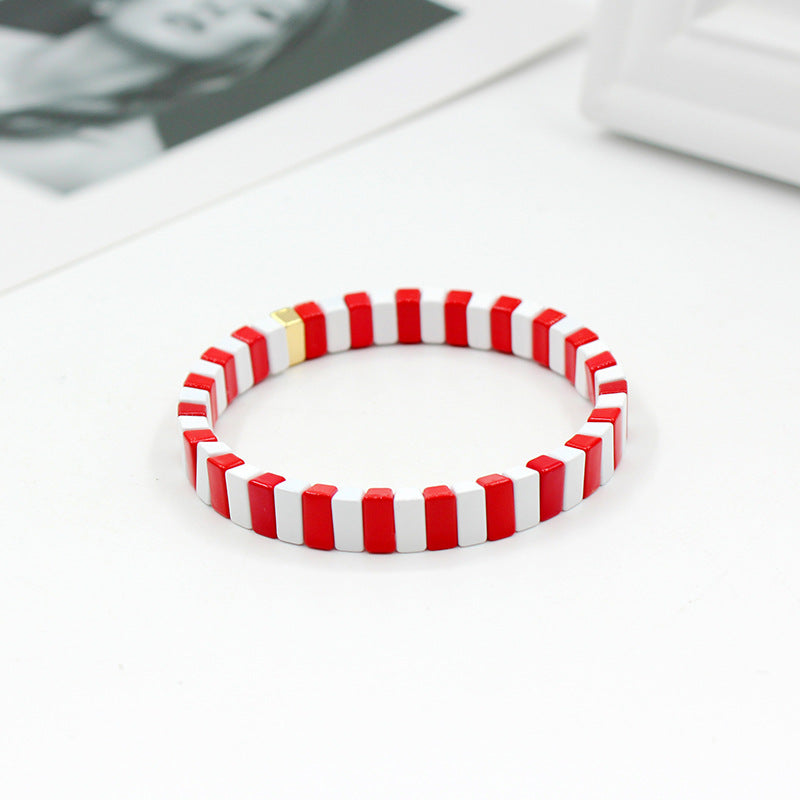 INS fashion popular enamel bracelet bohemian men's and women's bracelets