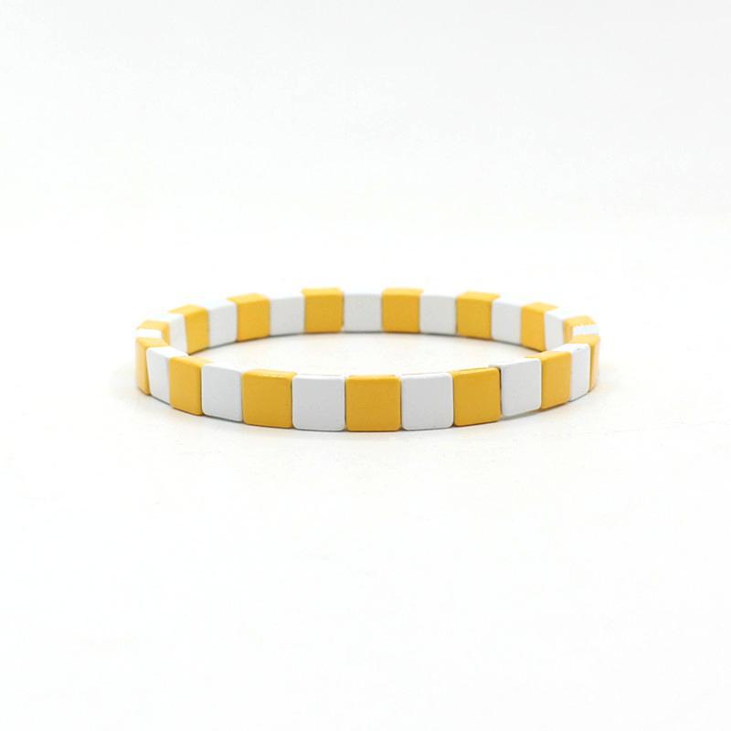 Popular enamel paint Bohemian women's elastic bracelet.