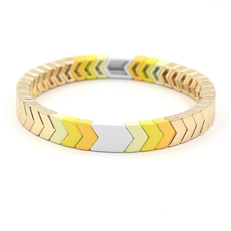 New INS fashion popular metal enamel bracelet bohemian arrow ladies bracelet