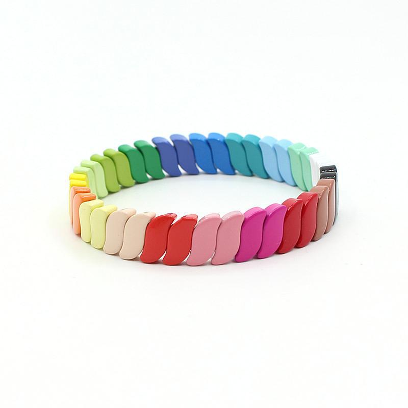 New hot selling irregular enamel bohemian style color bracelet