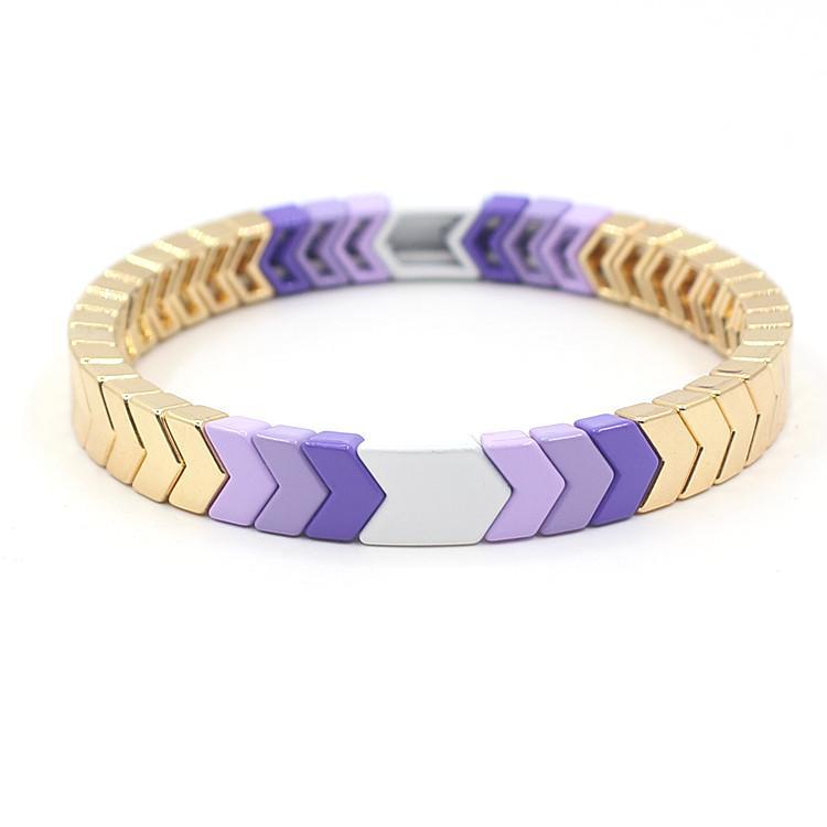 New INS fashion popular metal enamel bracelet bohemian arrow ladies bracelet